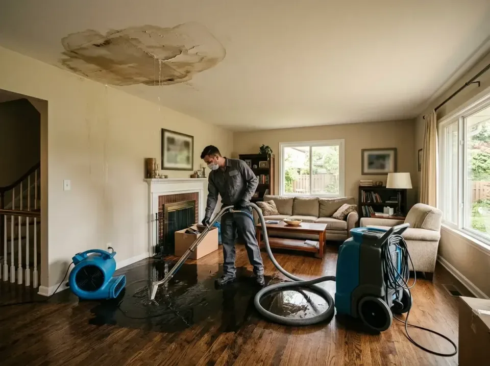 attic-pipe-burst-ceiling-drip-008 — frequently asked questions, Water Damage Restoration & Carpet Care in South Eliot, ME